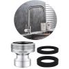 imageMOJOCO Dishwasher Faucet Adaptor  2 Pack Portable Washer Faucet Snap Adapter for Bathroom Kitchen Sink Garden  Water Inlet Connector Accessories Compatible for Washing Machine