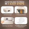 imageMOJOCO Portable Clothes Dryer  MiniCompact Dryer for Apartment RV Travel  Small Quiet FastDrying Machine with Adjustable Timer ampamp HassleFree Setup