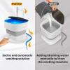 imageMojoco Mini Portable Washing Machine  FoldableCollapsible Washing Machine for Baby Clothes Socks Underwear  Portable Washer for Travel Camping Apartments RV