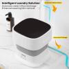 imageMojoco Mini Portable Washing Machine  FoldableCollapsible Washing Machine for Baby Clothes Socks Underwear  Portable Washer for Travel Camping Apartments RV