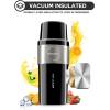 imageMojoco Personal Smoothie Blender  Vacuum Insulated Blender for Fruits and Vegetables  Rechargeable Portable Blenders with Stainless Steel Blade for Travel Camping GymBlack