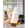 imageMojoco Portable Electric Kettle  20oz Leak Proof Travel Kettle for Coffee Tea  Vacuum Insulated Stainless Steel Portable Water Boiler  Small Water Heater for RV Camping