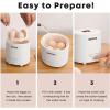 imageMojoco Rapid Egg Cooker  Mini Egg Cooker for Steamed Hard Boiled Soft Boiled Eggs and Onsen Tamago  Electric Egg Boiler for Home Kitchen Dorm Use  Smart Egg Maker with Auto Shut OFF and Alarm