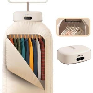 imageMOJOCO Portable Clothes Dryer  MiniCompact Dryer for Apartment RV Travel  Small Quiet FastDrying Machine with Adjustable Timer ampamp HassleFree Setup