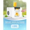 imageMojoco Snowflake Ice Machine  Countertop Shaved Ice Maker for Korean Bingsu Snow Cones and Frozen Desserts  FoodGrade MessFree OneTouch Operation  Automatic Bingsu Machine for Home Bar